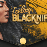 "Blacknificent" Envelope Chain Crossbody Bag