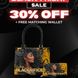 "Blacknificent" Small Leather Handbag Deal