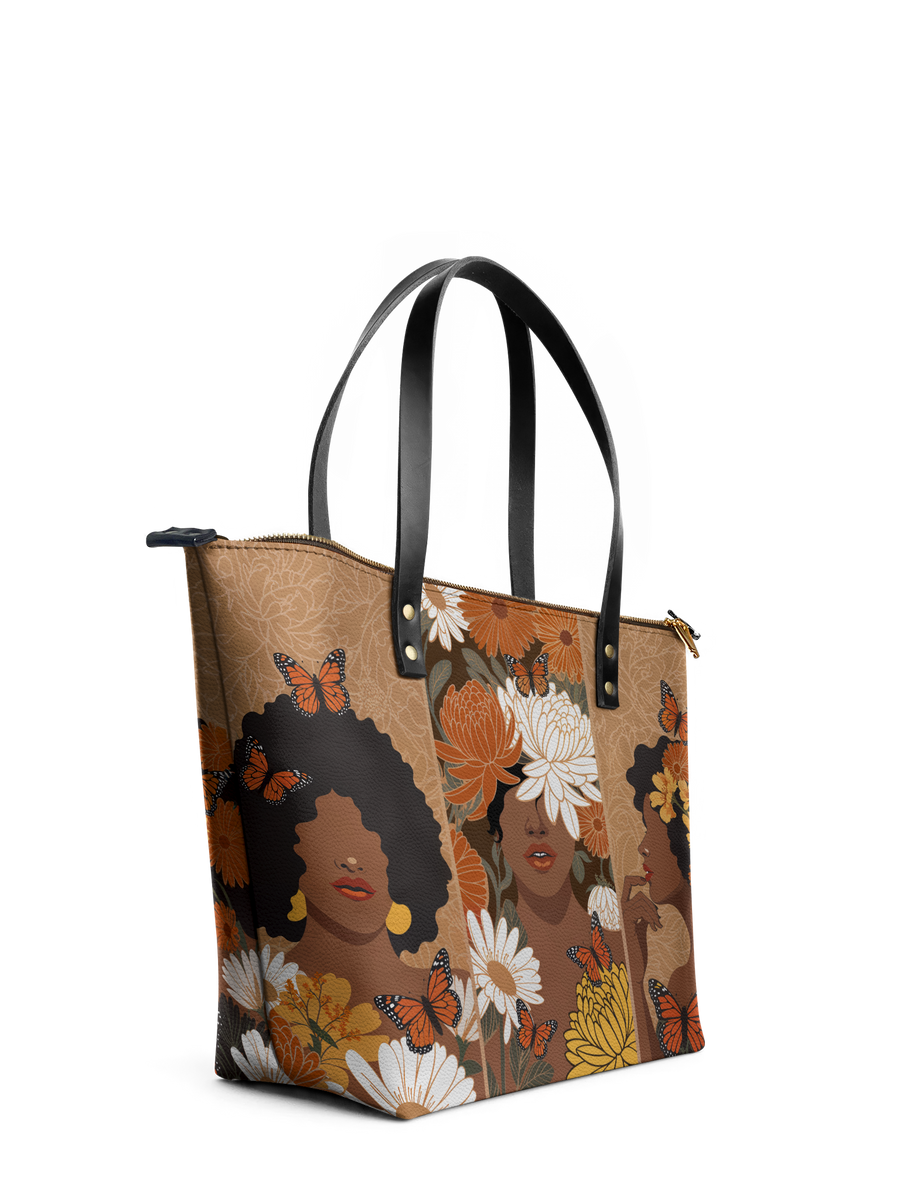 "Ayira" Leather Tote Bag