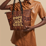 "Dope Black Girl" Leather Tote Bag