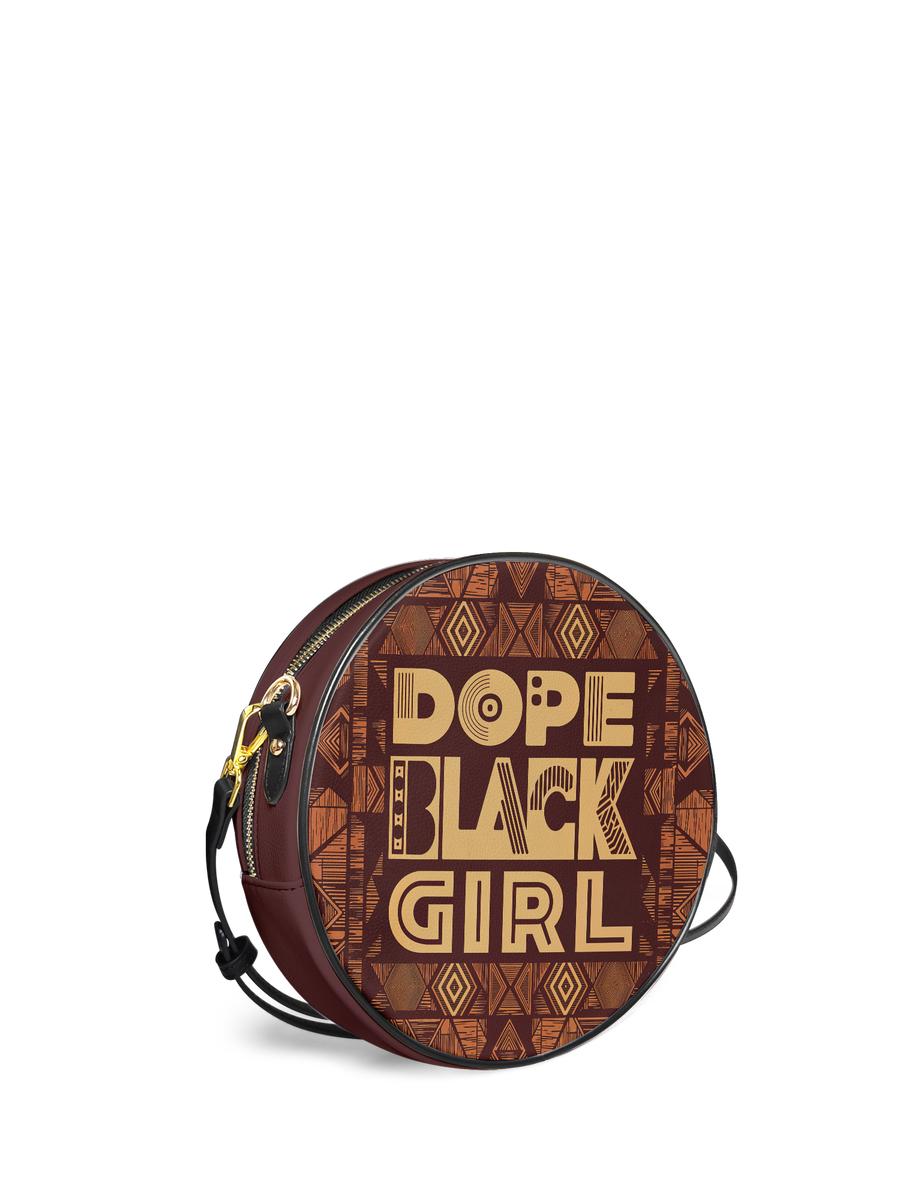 "Dope Black Girl" Circle Crossbody Bag