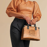 "Dope Black Mom" Small Leather Handbag - BRAVE ONES DEAL