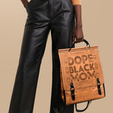 "Dope Black Mom" Leather Backpack