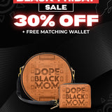 "Dope Black Mom" Circle Crossbody Bag Deal