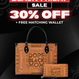 "Dope Black Mom" Leather Handbag Deal