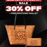 "Dope Black Mom" Leather Tote Bag Deal