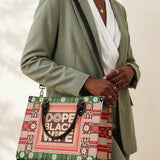"Dope Black Wife" Frosted Pine Leather Handbag A250 Deal