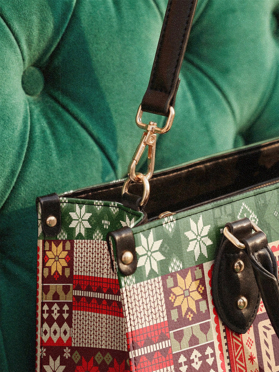 "Dope Black Wife" Frosted Pine Leather Handbag