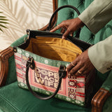 "Dope Black Wife" Frosted Pine Leather Handbag A250 Deal