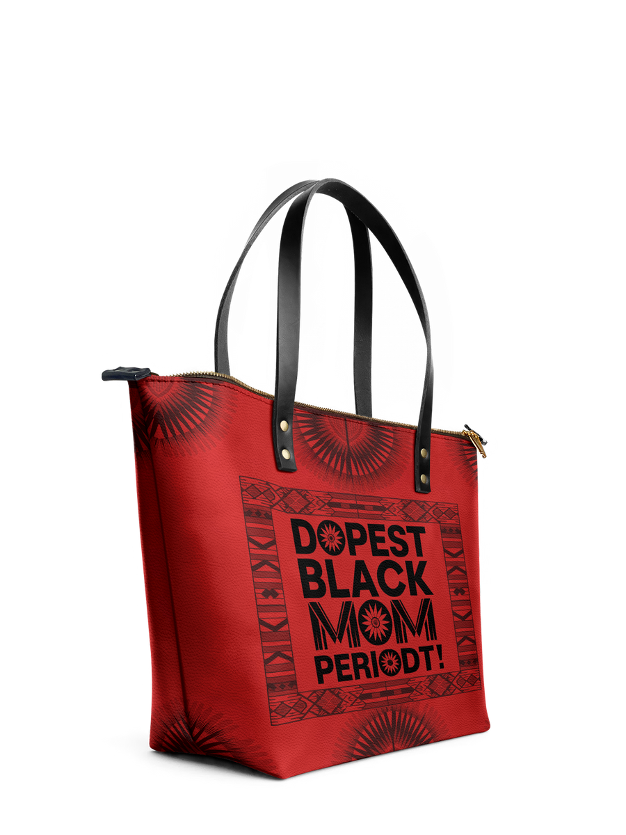 "Tajimom" Leather Tote Bag