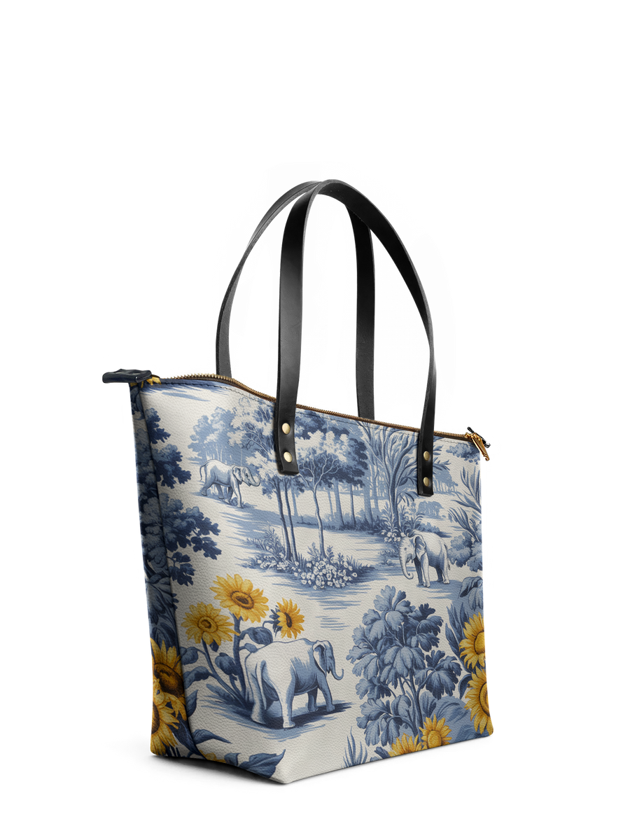 "Mkonga" Leather Tote Bag FALL CLEARANCE DEAL