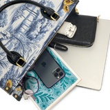 "Chinoiserie" Leather Handbag