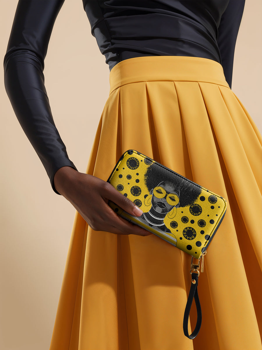 "Fahari" Marigold Pop Wallet