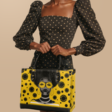 "Fahari" Marigold Pop Leather Handbag Deal