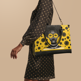 "Fahari" Marigold Pop Leather Handbag Deal