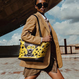 "Fahari" Marigold Pop Leather Tote Bag Deal