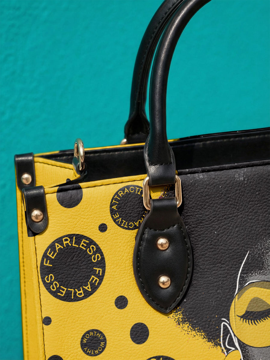 "Fahari" Marigold Pop Leather Handbag