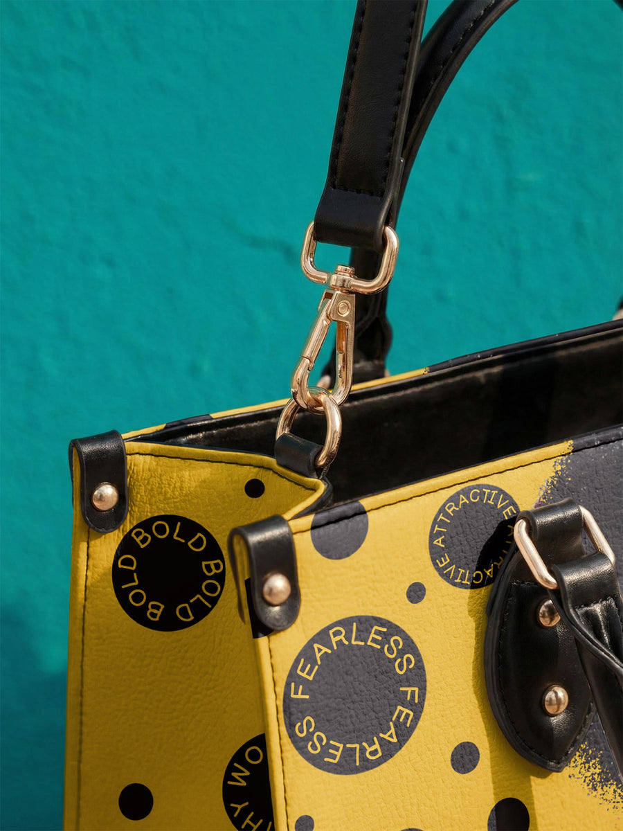 "Fahari" Marigold Pop Leather Handbag