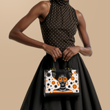 "Fahari" Marshmallow Citrus Small Leather Handbag