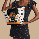 "Fahari" Marshmallow Citrus Leather Tote Bag BTS DEAL