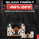 "Fahari" Marshmallow Citrus Small Leather Handbag Deal