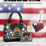 "Fahari" Monochrome Small Leather Handbag A250 Deal
