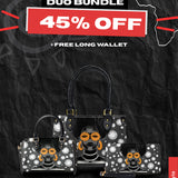 "Fahari" Monochrome The Signature Duo Bundle - Small Leather Handbag
