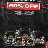 "Fahari" Monochrome The Signature Trio Bundle - Small Leather Handbag