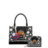 "Fahari" Monochrome Small Leather Handbag A250 Deal