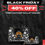 "Fahari" Monochrome Small Leather Handbag Deal