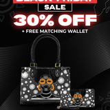 "Fahari" Monochrome Small Leather Handbag Deal