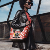 "Fahari" Strawberry Pop Leather Tote Bag Deal