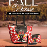 "Fahari" Strawberry Pop Leather Tote Bag Deal