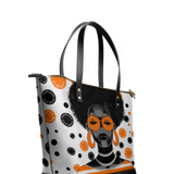 "Fahari" Marshmallow Citrus Leather Tote Bag Deal