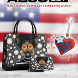 "Fahari" Monochrome Leather Handbag A250 Deal