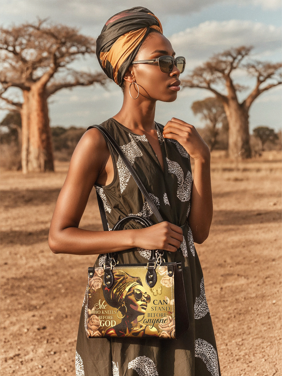 "Godfidence" Small Leather Handbag Matching Set - DD DEAL