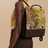 "Godfidence" Leather Backpack - BRAVE ONES DEAL