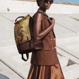 "Godfidence" Leather Backpack