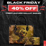 "Godfidence" Leather Handbag Deal