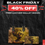 "Godfidence" Small Leather Handbag Deal
