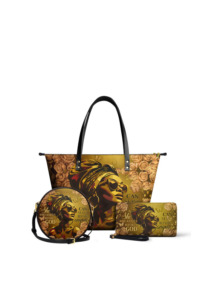 "Godfidence" Leather Tote Bag - DD DEAL