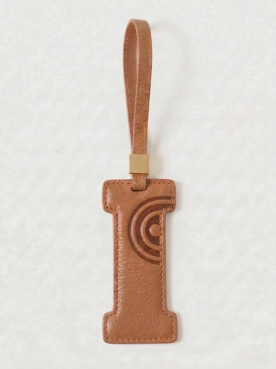 Letter I Leather Charm