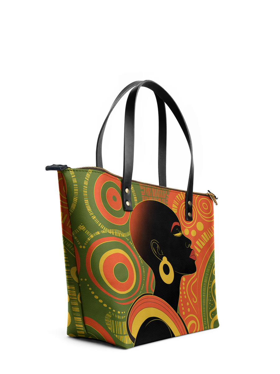"Baldisa" Leather Tote Bag