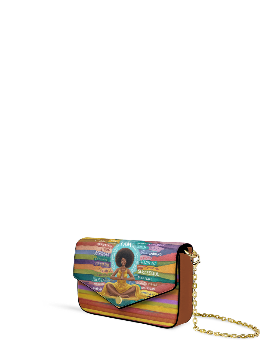 "AfroEssence" Envelope Chain Crossbody Bag