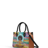 "AfroEssence" Small Leather Handbag