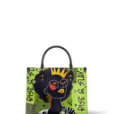 "Aina" Lime Pop Leather Handbag