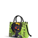 "Aina" Lime Pop Leather Handbag