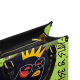 "Aina" Lime Pop Leather Handbag