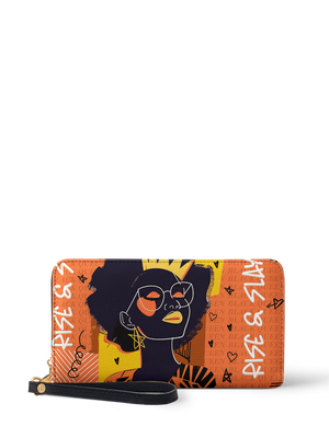 "Aina" Orange Sorbet Wallet