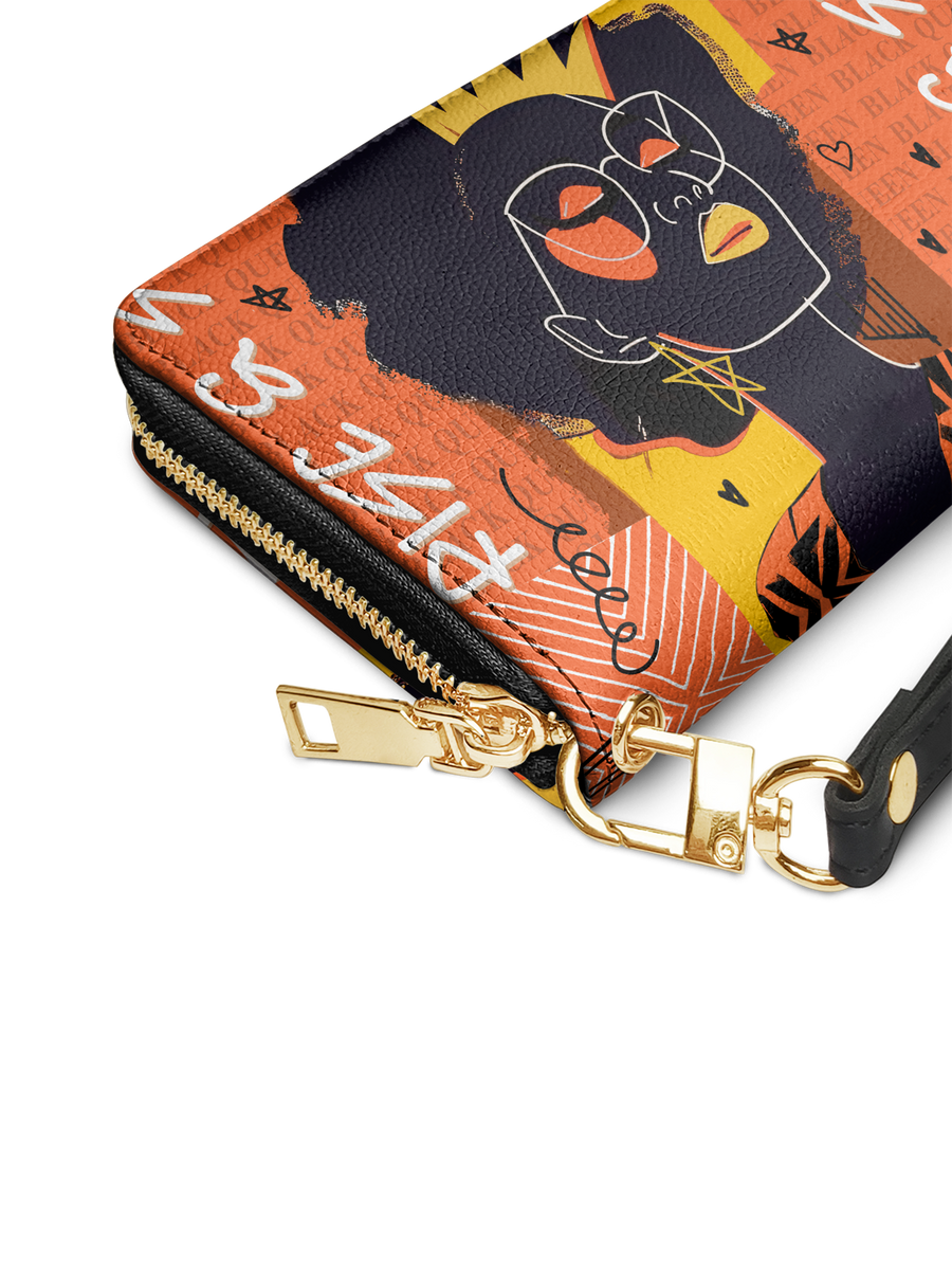 "Aina" Orange Sorbet Wallet